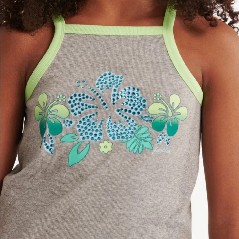 Justice Girls Sleeveless Bandana Tank